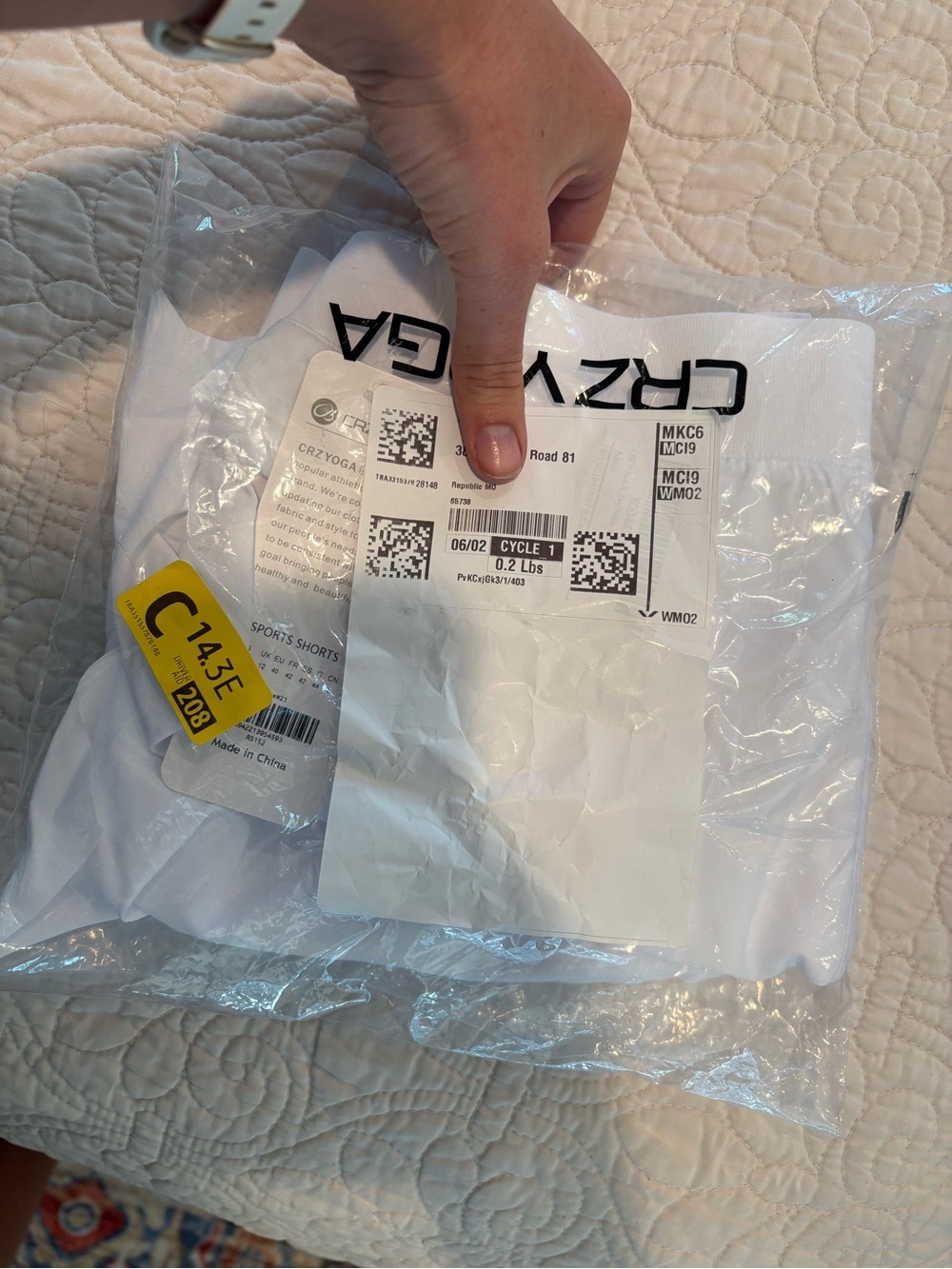 CRZ YOGA White Athletic Women’s Shorts